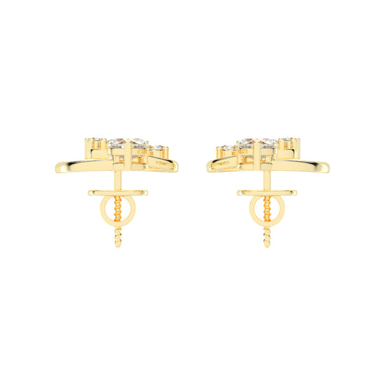 Loves Canopy Heart and Diamond Drop Studs
