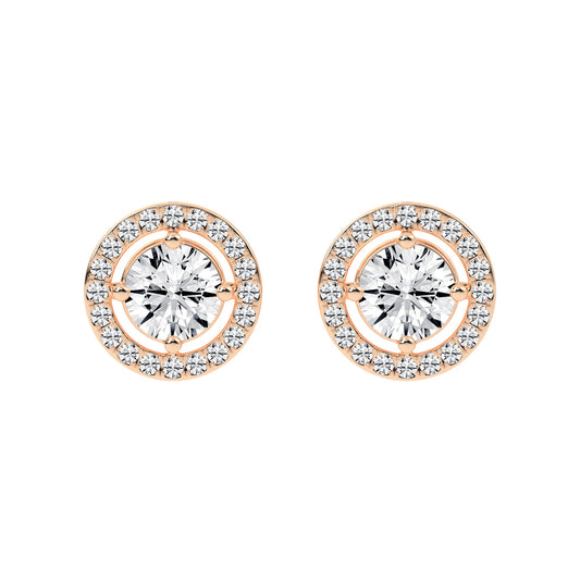Caelina Grace Lab Diamond Stud Earrings