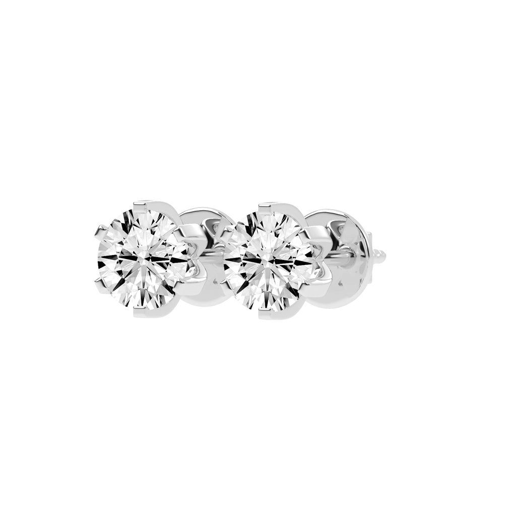 Vertex Sparkle Triangle Frame Earrings