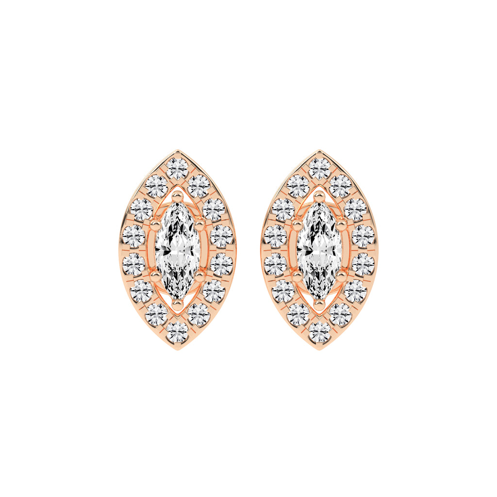 Aurora Bloom Marquise Statement Earrings