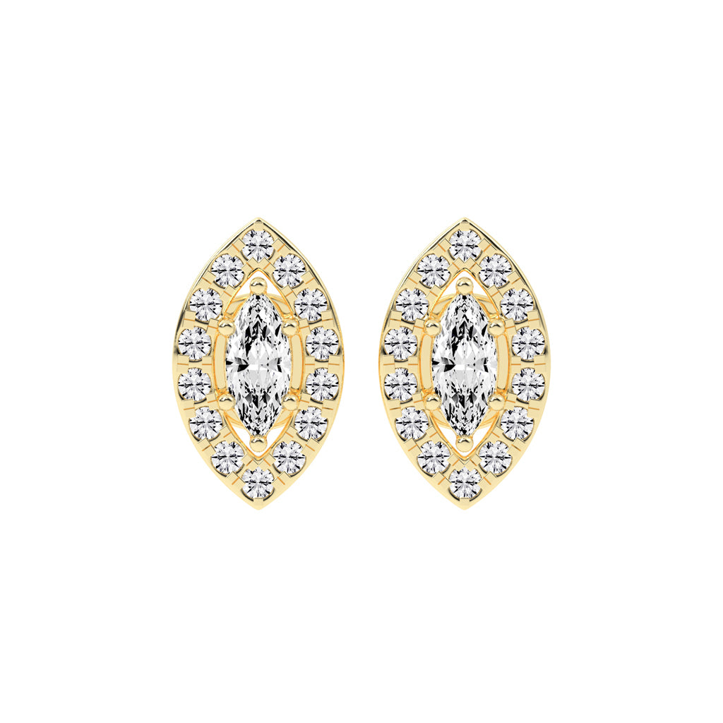 Aurora Bloom Marquise Statement Earrings