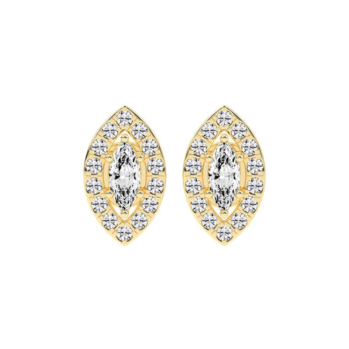 Aurora Bloom Marquise Statement Earrings