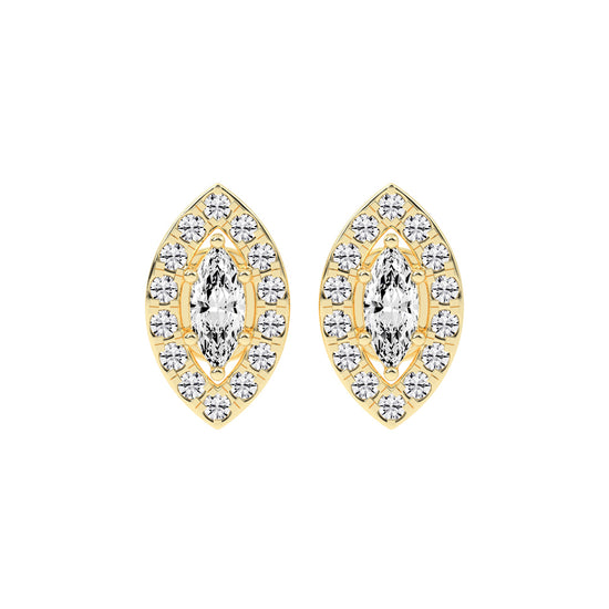 Aurora Bloom Marquise Statement Earrings