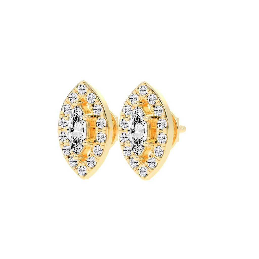 Aurora Bloom Marquise Statement Earrings