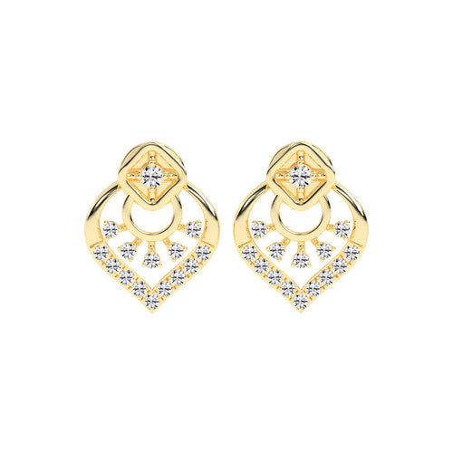 Arched Blossom Sparkle Earrings