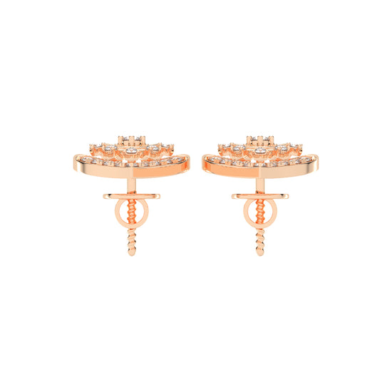 Arched Blossom Sparkle Earrings