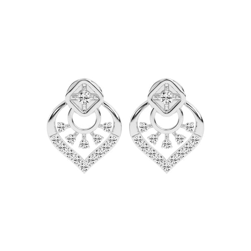 Arched Blossom Sparkle Earrings