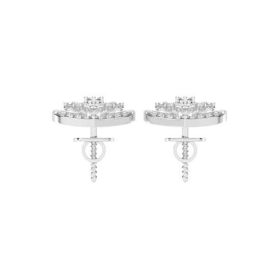 Arched Blossom Sparkle Earrings