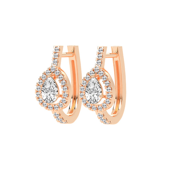 Tear of Light Pav Accent Earrings