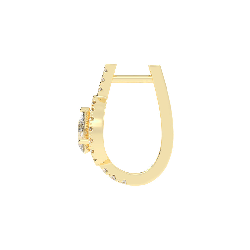 Tear of Light Pav Accent Earrings