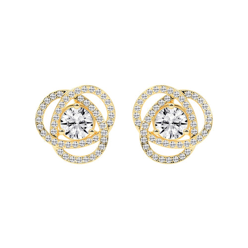 Dazzling Blossom Stud Earrings