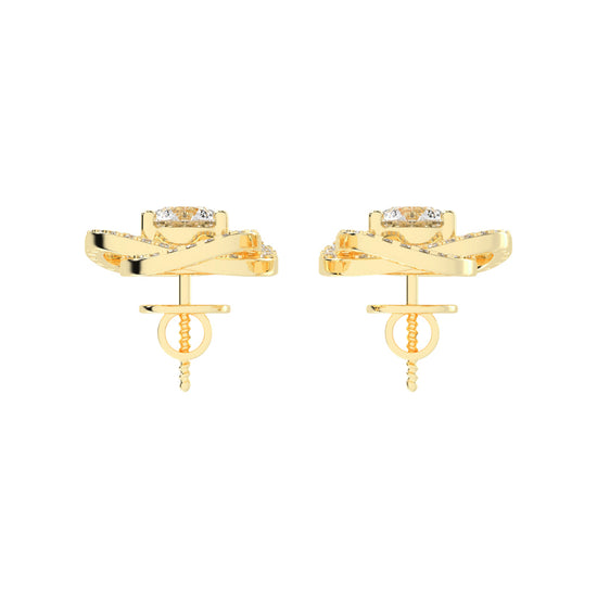 Dazzling Blossom Stud Earrings