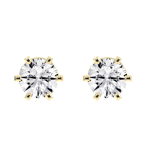 Classic Solitaire Stud Earrings