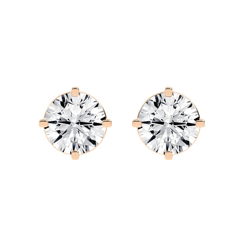 Classic Four-Prong Solitaire Stud Earrings