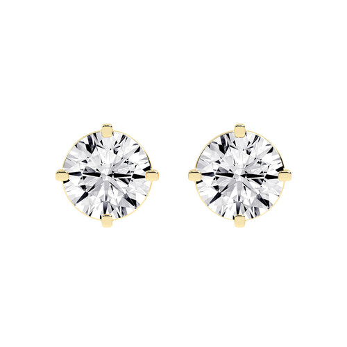 Classic Four-Prong Solitaire Stud Earrings