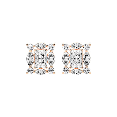 Radiant Cluster Stud Earrings