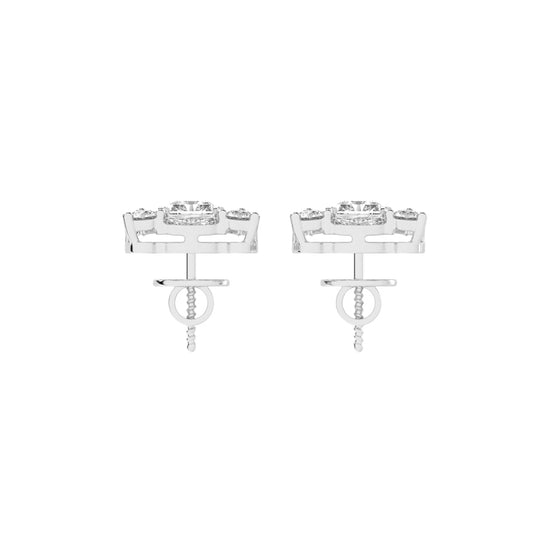 Radiant Cluster Stud Earrings