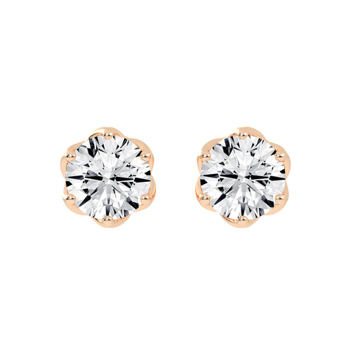 PetalGlow Diamond Studs