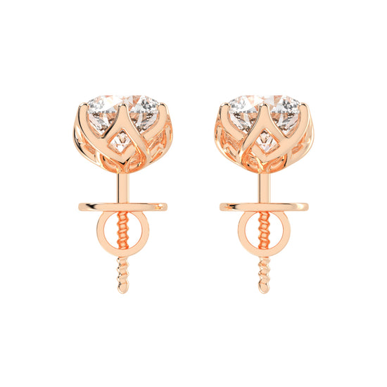 PetalGlow Diamond Studs