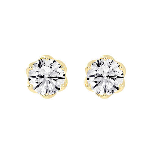 PetalGlow Diamond Studs