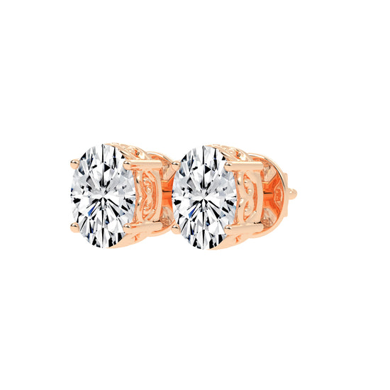 Artisan Blossom Diamond Solitaire Studs
