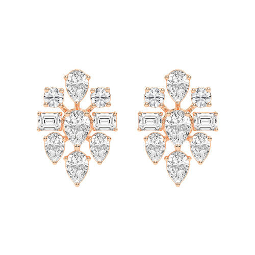 Aurora Blossom Cluster Studs