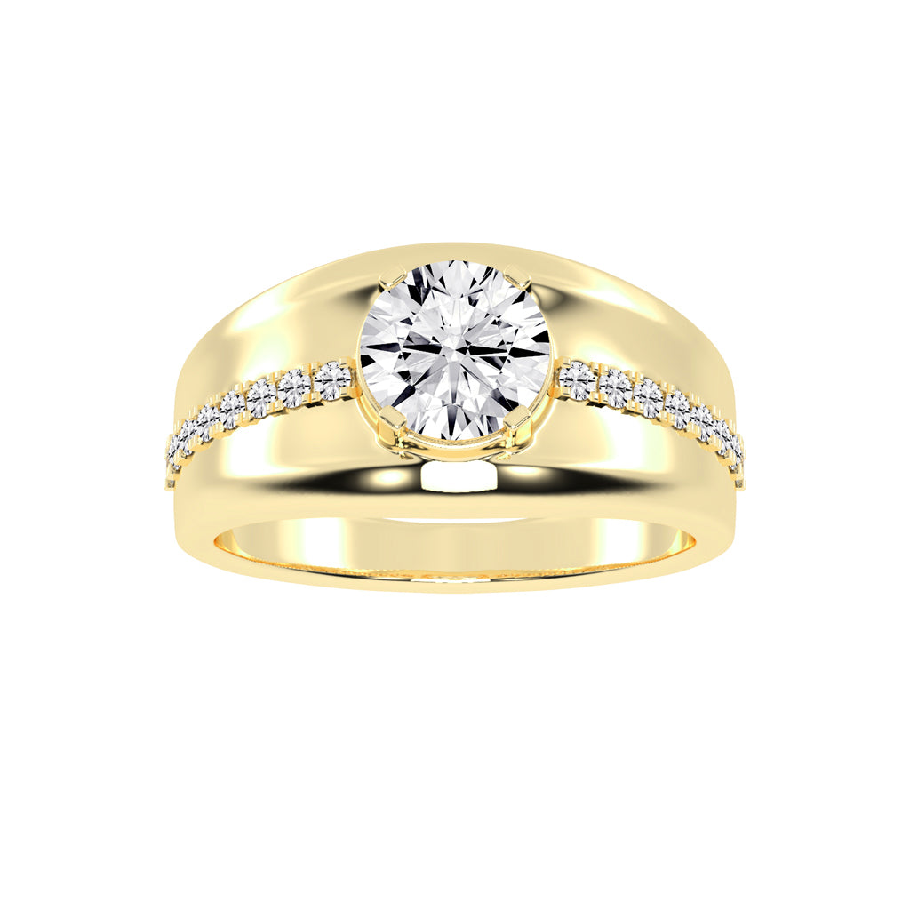 225Ct Round Shape Rings