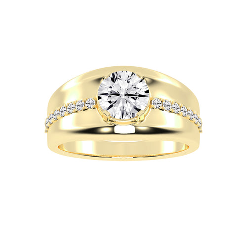 225Ct Round Shape Rings