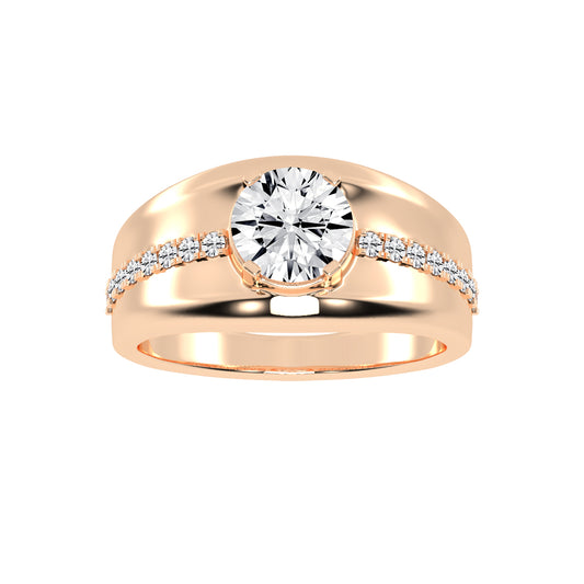 225Ct Round Shape Rings