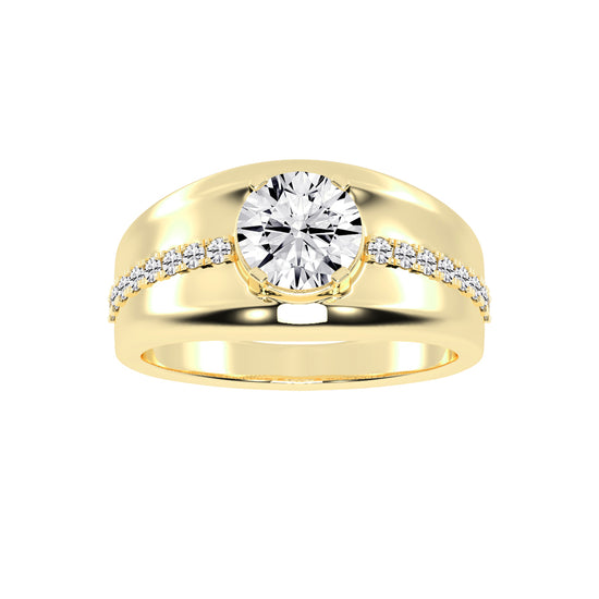 225Ct Round Shape Rings