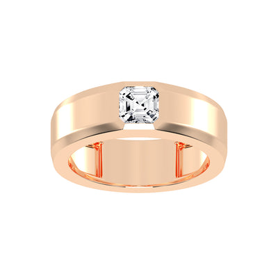 1Ct Asscher Shape Rings