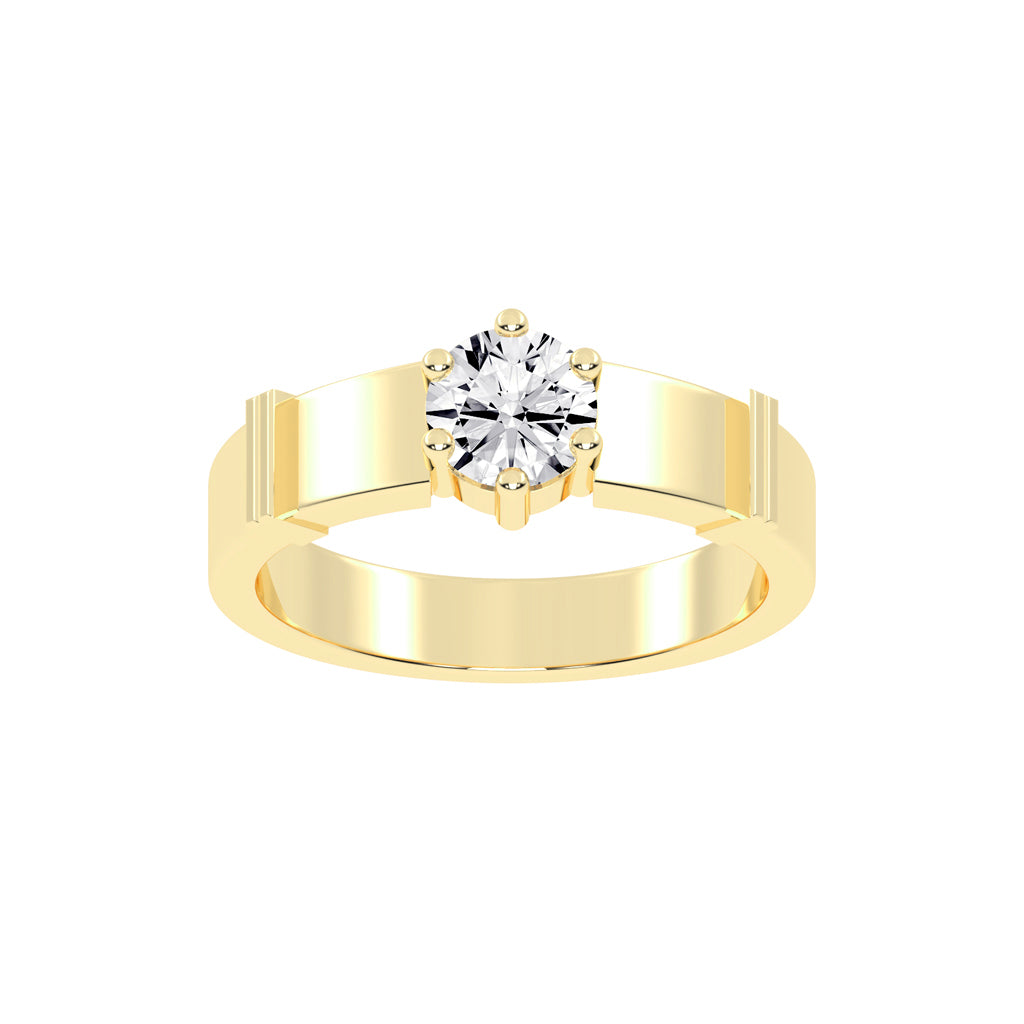 075Ct Round Shape Rings