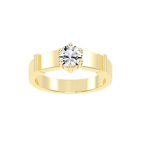 075Ct Round Shape Rings