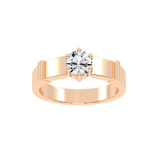 075Ct Round Shape Rings