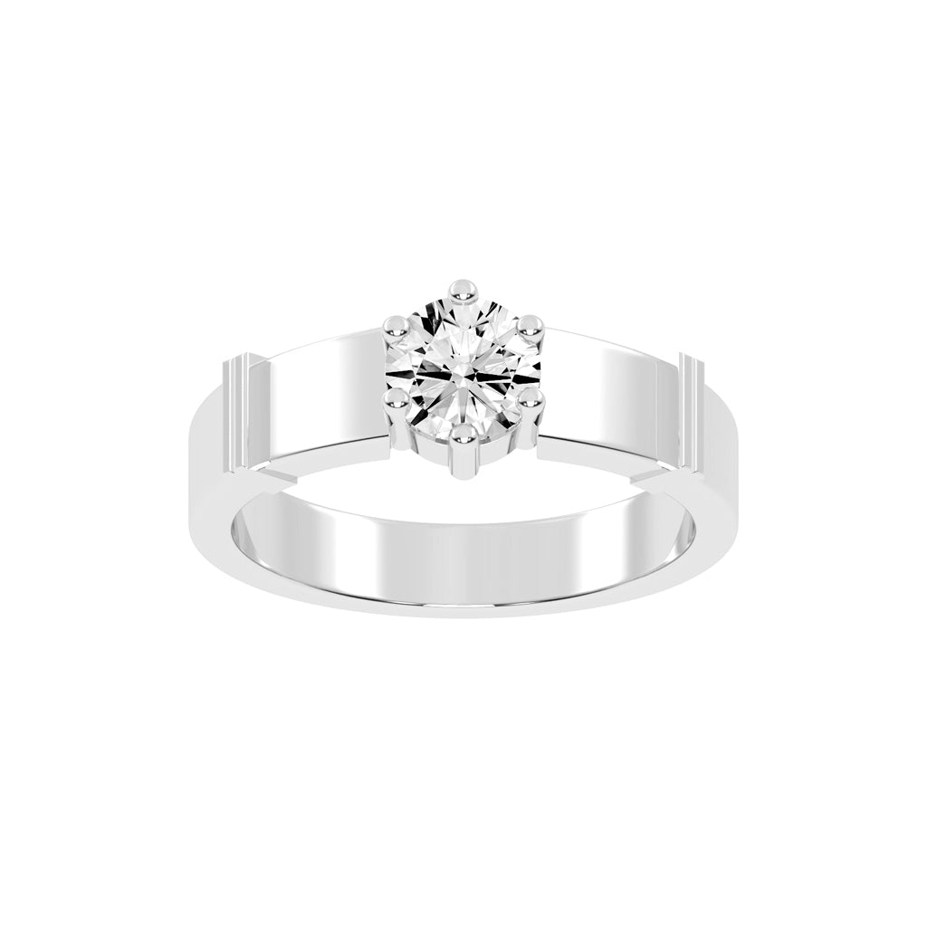 075Ct Round Shape Rings