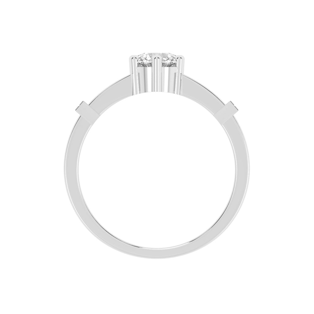 075Ct Round Shape Rings
