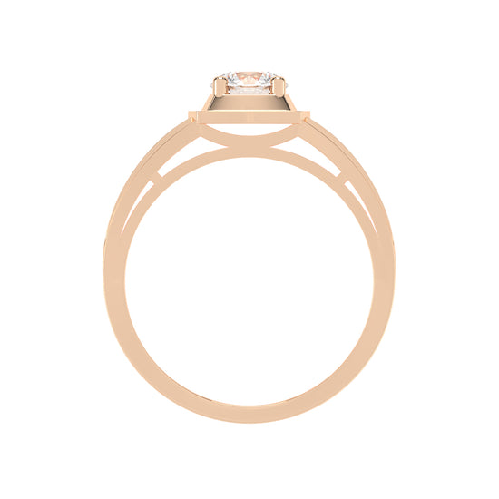 075Ct Round Shape Rings
