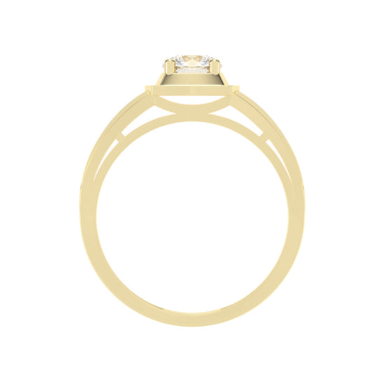 075Ct Round Shape Rings