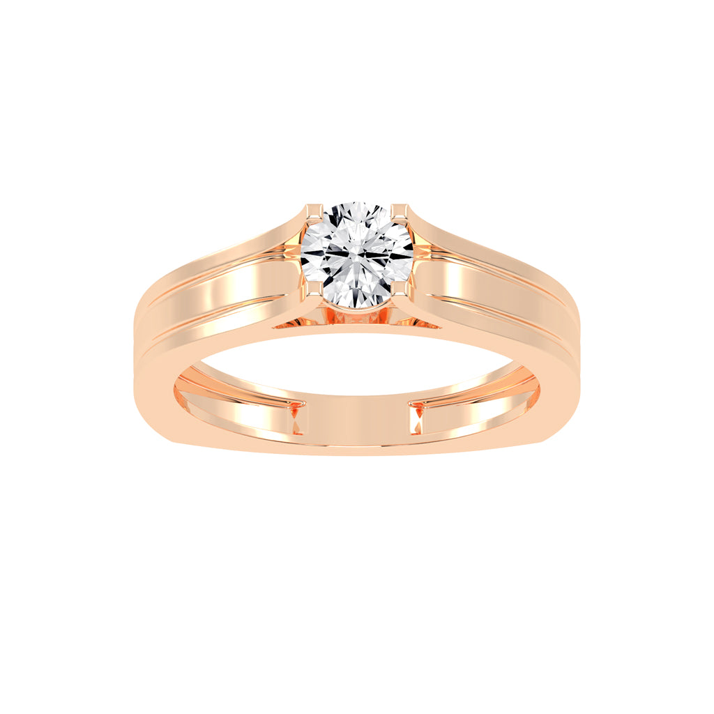 075Ct Round Shape Rings