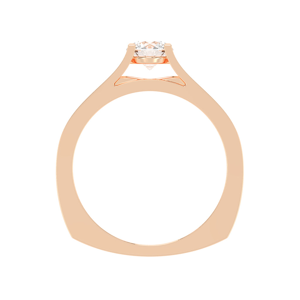 075Ct Round Shape Rings