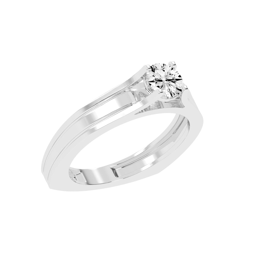 075Ct Round Shape Rings