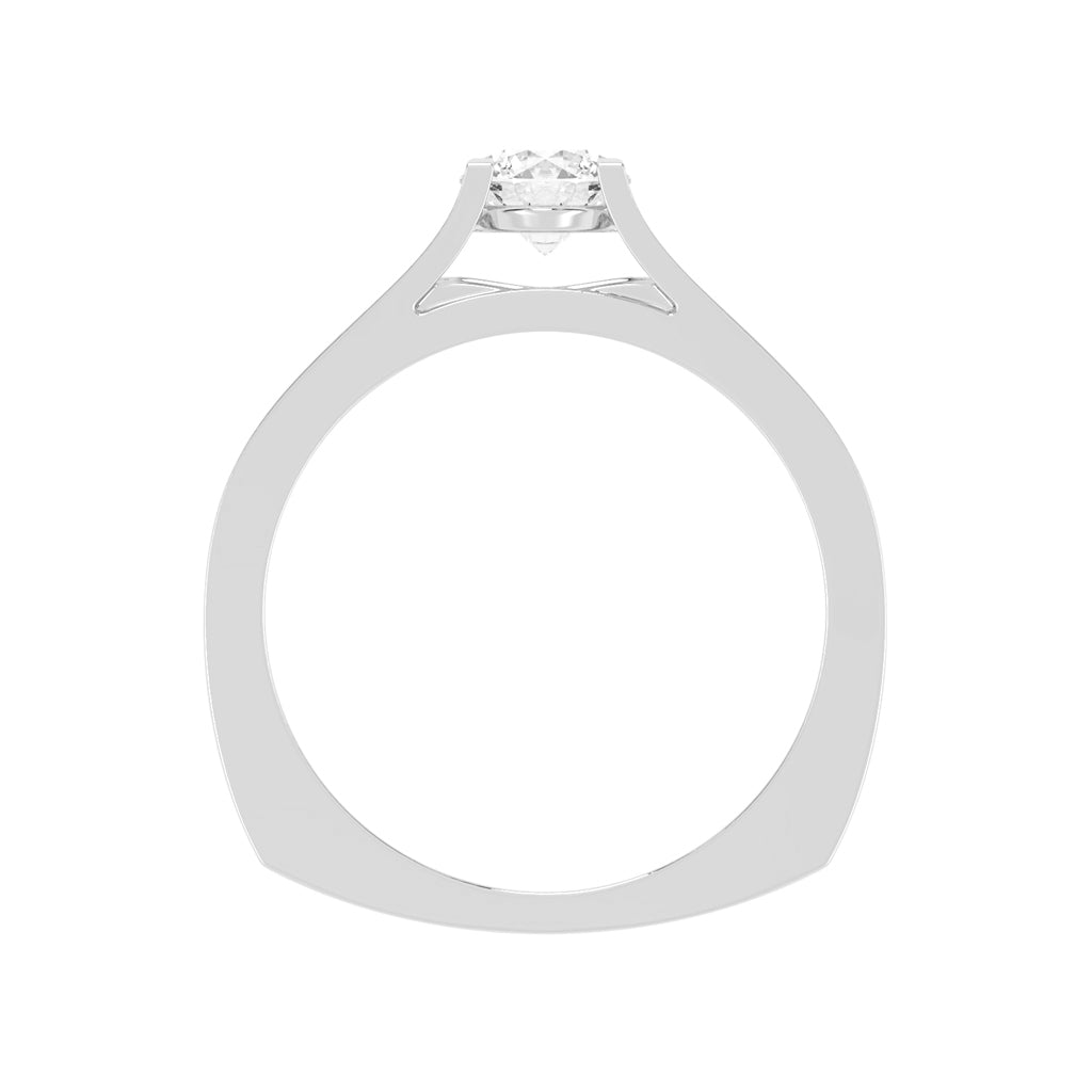 075Ct Round Shape Rings