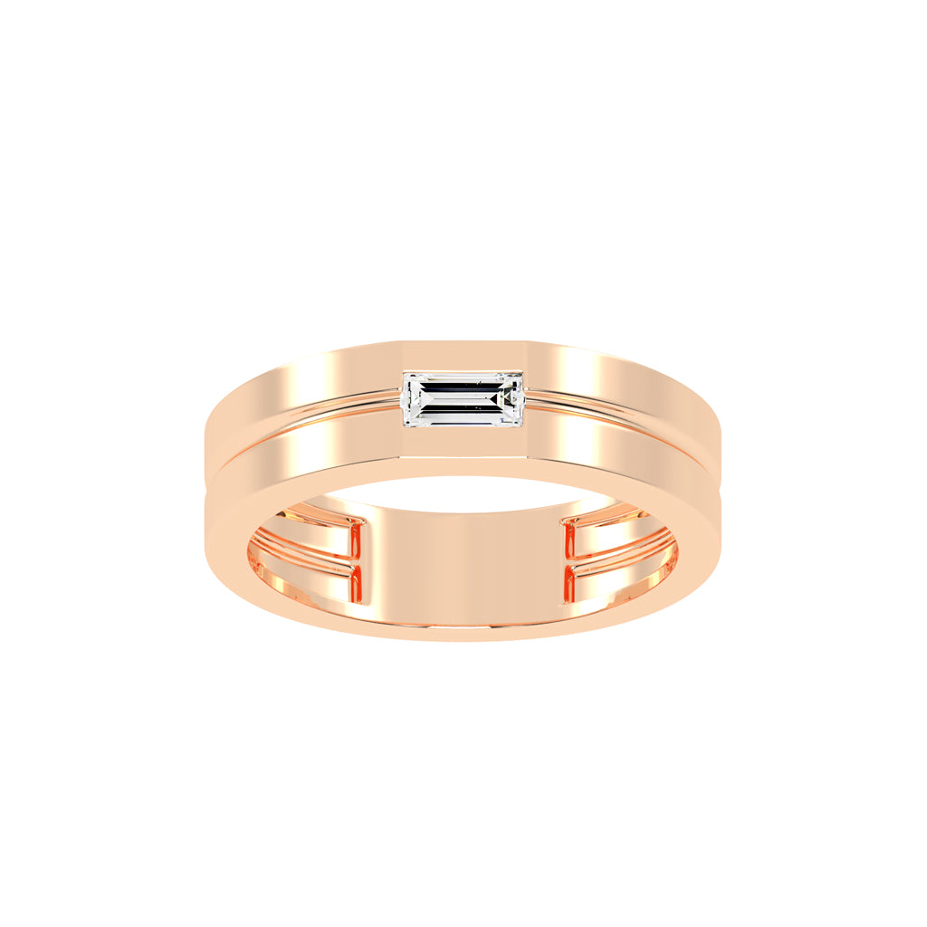 Twirling Elegance Buguette Shape Rings
