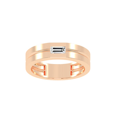 Twirling Elegance Buguette Shape Rings