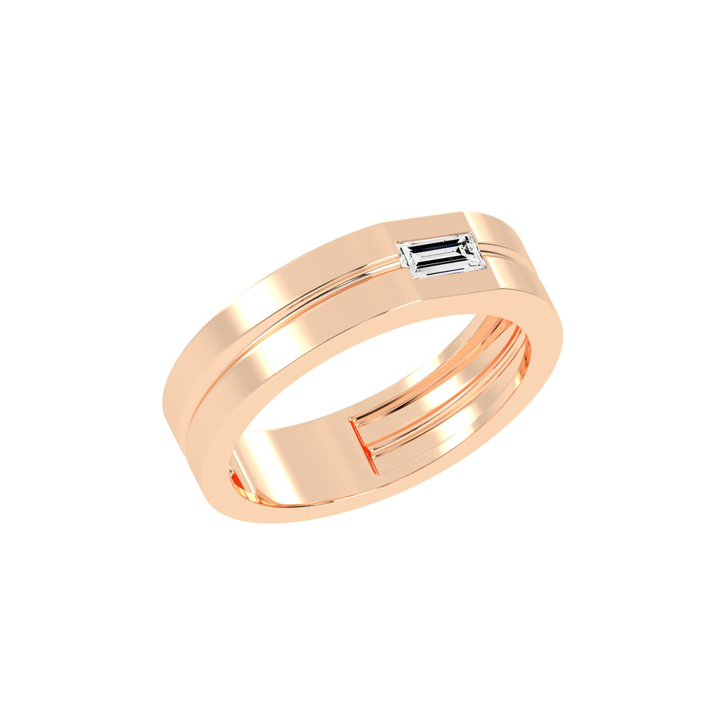 Twirling Elegance Buguette Shape Rings