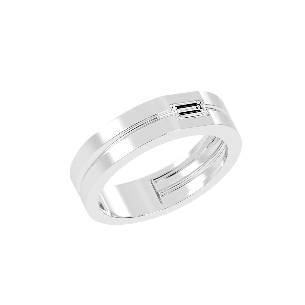 Twirling Elegance Buguette Shape Rings