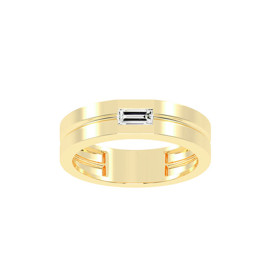 Twirling Elegance Buguette Shape Rings