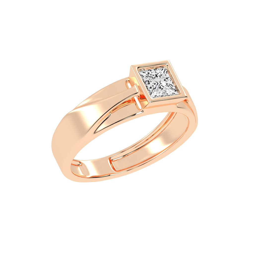 100Ct Princess Shape Solitaire