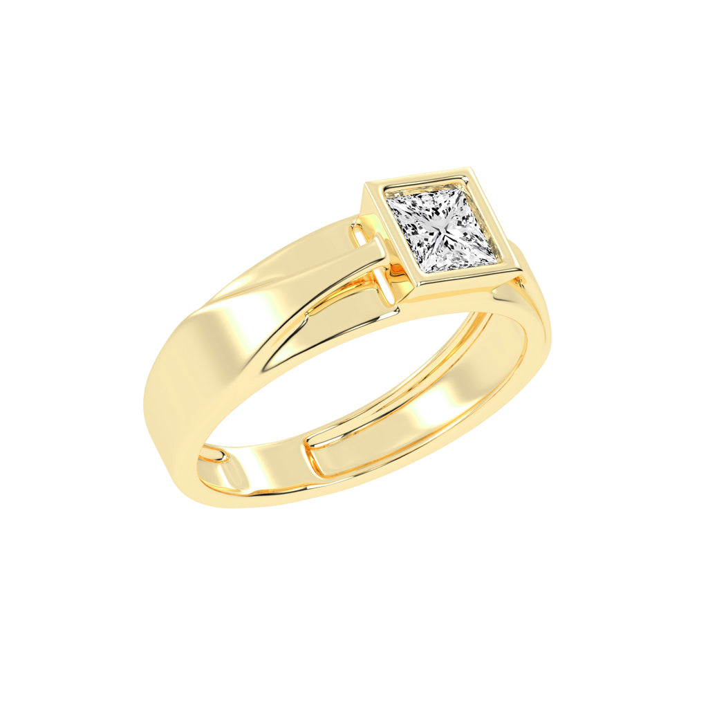 100Ct Princess Shape Solitaire