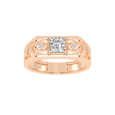 1Ct Princess Cut Solitaire